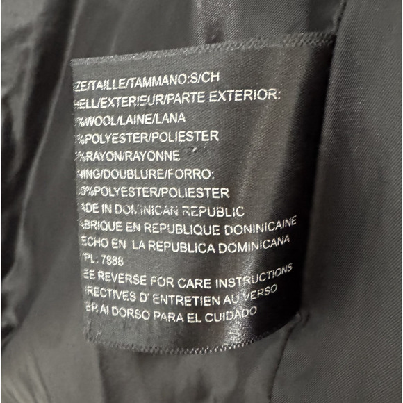 MICHAEL Michael Kors Peacoat Size Small Wool Double Breasted Wool Blend Gray - Picture 10 of 11